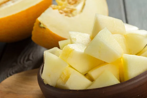 Deilig Fersk Melon Bordet Sommermat – stockfoto