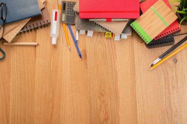 okul ve ofis malzemeleri. Okul arka plan.