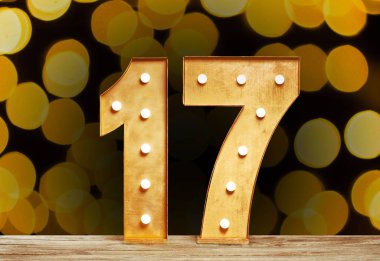 Ampulleri parlayan ile büyük plastik numaraları