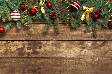 Çam çırpı ile Noel tatil arka plan
