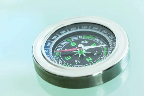 Metal Compass Background Close — Stock Photo, Image