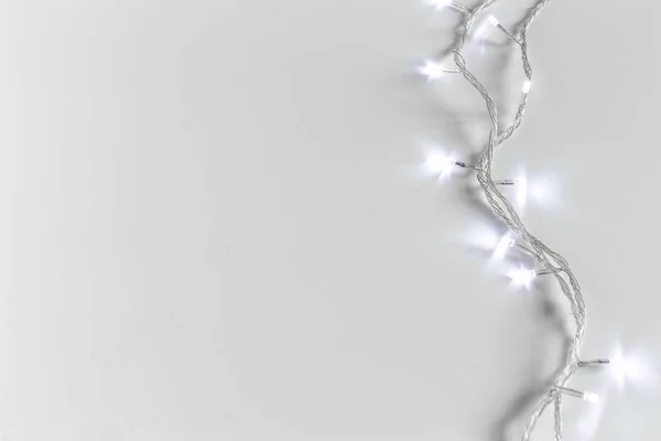 Weihnachtsbeleuchtung Isoliert Auf Weißem Hintergrund — Stockfoto
