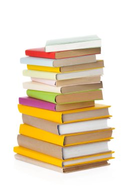 Beyaz üzerine izole kitaplar