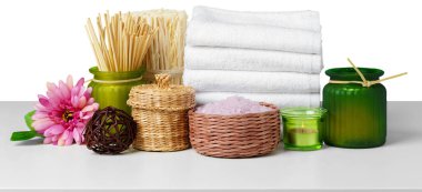 Spa treatmentr bileşimi yakın çekim