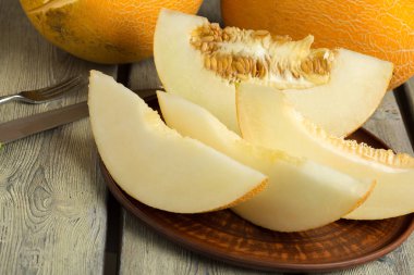 tablo, yaz yemek lezzetli tatlı kavun 