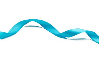 kurdele beyaz arkaplanda izole edildi