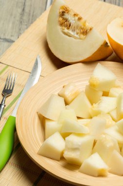 tablo, yaz yemek lezzetli tatlı kavun 