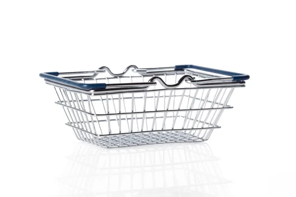 Shopping Basket White — Stock Photo, Image
