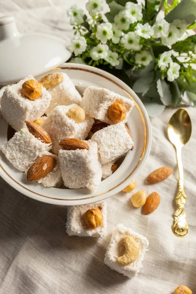 Türk lokumu yakın çekim 