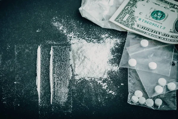 Uyuşturucu Bağımlılığı Uyuşturucu Istismarı Kavramı — Stok fotoğraf