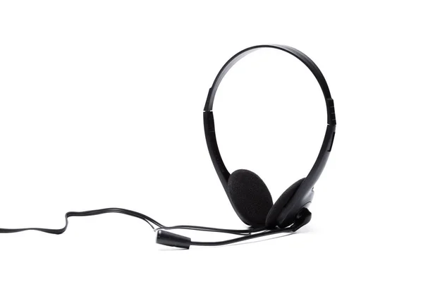 Headset Microphone Isolated White — Stock Photo, Image