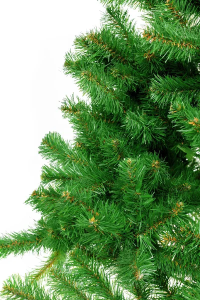 白で隔絶された飾りのないクリスマスツリー — ストック写真
