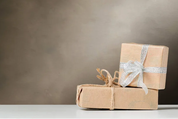 Christmas Gift Box Close — Stock Photo, Image