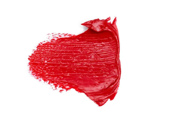 Rouge Lèvres Tacheté Isolé Sur Fond Blanc — Photo