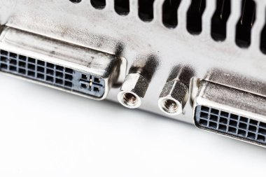 Elektronik atık beyaz izole