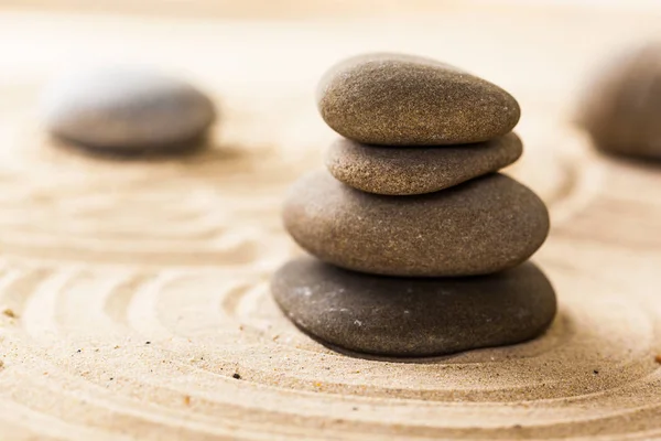Zen Tuin Meditatie Stenen Achtergrond — Stockfoto