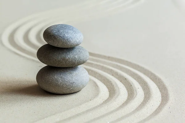Zen Stones Sand Background — Stock Photo, Image