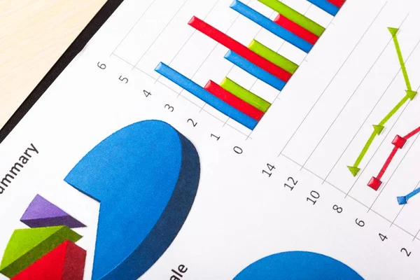 Business Diagram Närbild — Stockfoto