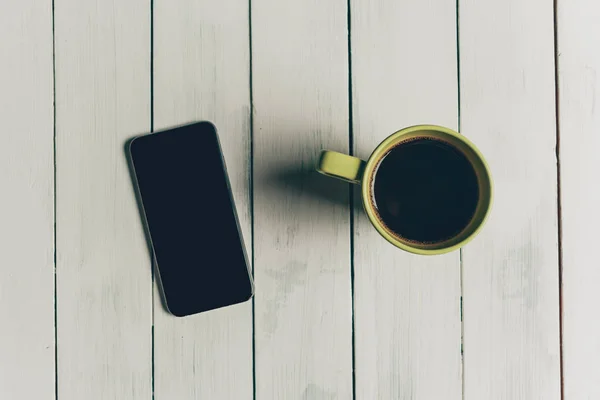 Mobile Phone Table — Stock Photo, Image