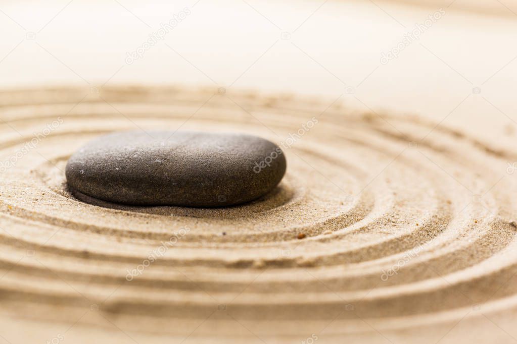 zen garden meditation stone background 