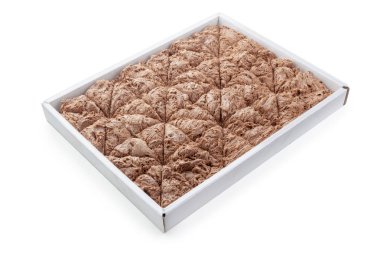 beyaz izole lezzetli oryantal tatlılar