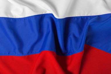 Rusya 'nın dalgalı bayrağını yakın çekim