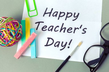 Öğretmenin gün tatil. kopya alanı