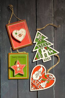 Tatil dekorasyon ile Xmas veya yeni yıl kompozisyon