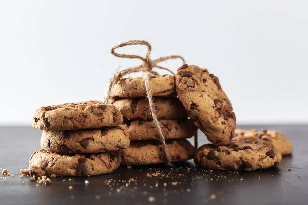 tatlı çikolata kurabiye, yakın çekim