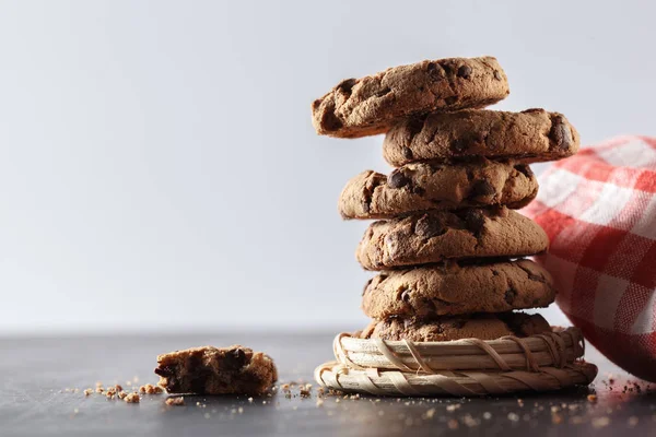 Süße Schokoladenkekse Aus Nächster Nähe — Stockfoto