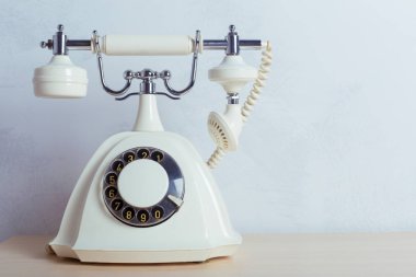 Retro telefon yakın çekim 