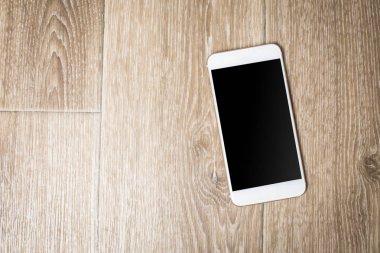 modern smartphone ile boş bir siyah ekran