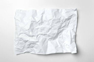 buruşuk kağıt üzerinde beyaz 