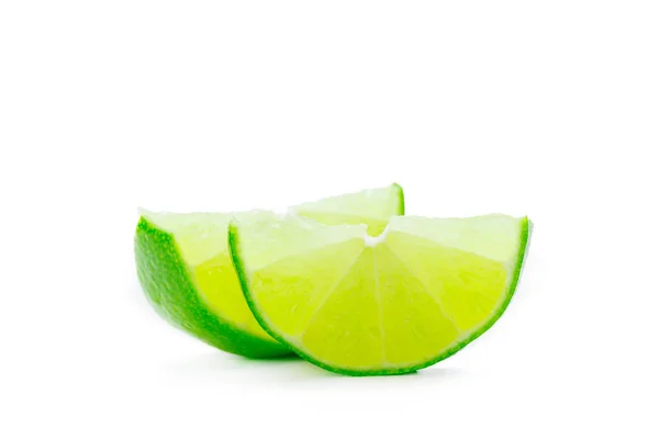 Lime Isolated White Close — Stock Photo, Image