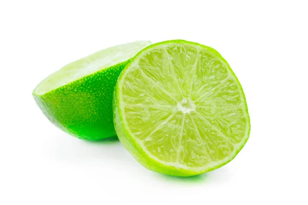 Lime Isolated White Close — Stock Photo, Image