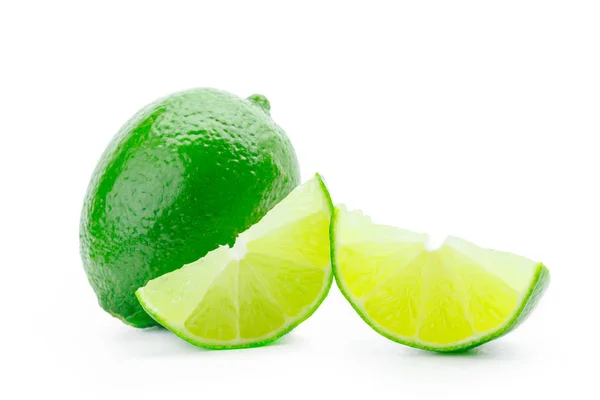 Fresh Lime Isolated Close — Stock Photo, Image