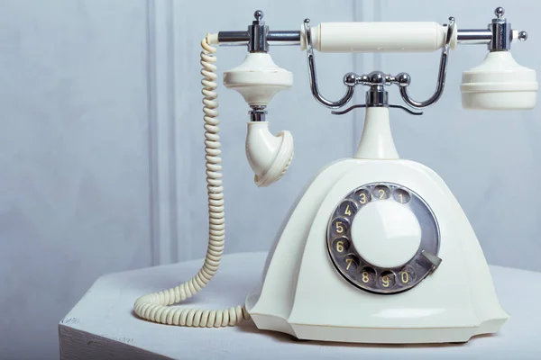 Retro Telefon Zum Anfassen — Stockfoto