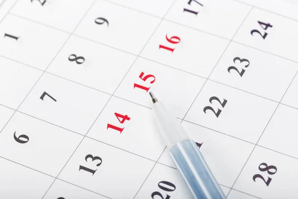 Check Out Dates Business Calendar Concept — Stock Photo, Image