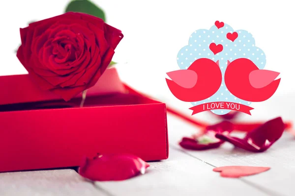 Valentinstag Hintergrund Mit Herz — Stockfoto