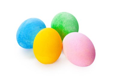 arka plan üzerinde renkli yumurta