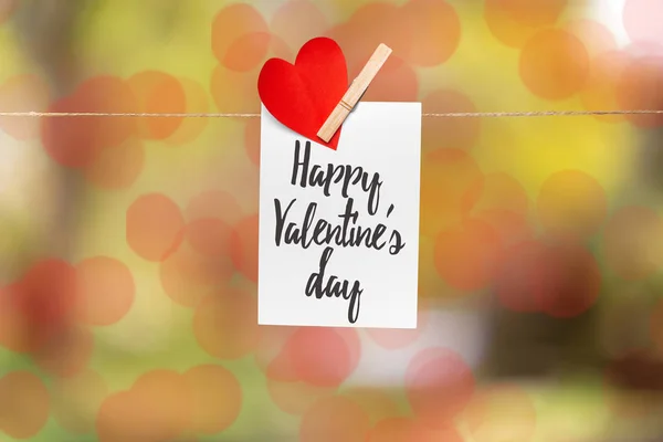 Feliz Día San Valentín Fondo Vacaciones Tarjeta — Foto de Stock