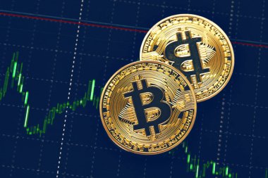 Bitcoin para yakın çekim 