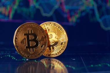 Bitcoin para yakın çekim 