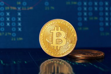 Bitcoin para yakın çekim 