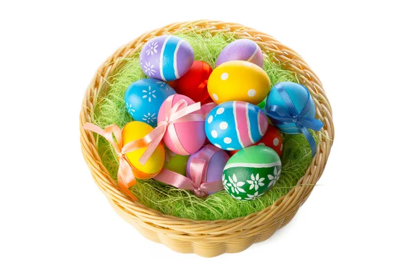 Easter Eggs Isolated White Close — Stock Photo, Image