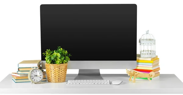 Computer Table Close — Stock Photo, Image