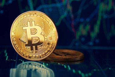 Bitcoin para yakın çekim 