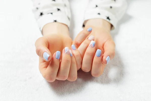 Elegante Manicura Femenina Moda —  Fotos de Stock