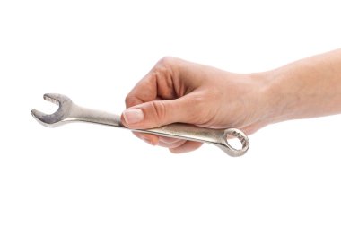 İngiliz anahtarı beyazda izole edildi