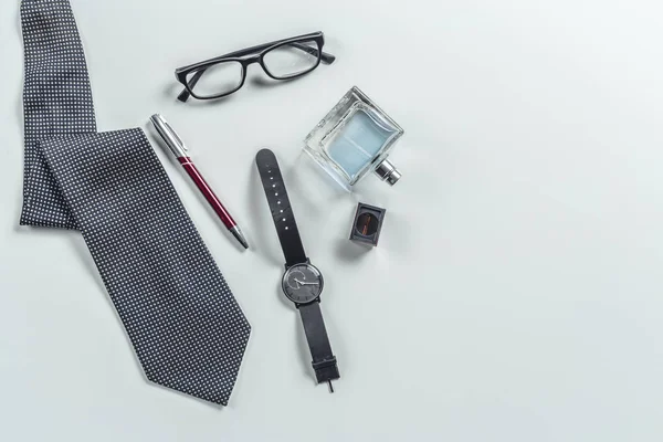 Männer Accessoires Ansicht Von Oben — Stockfoto